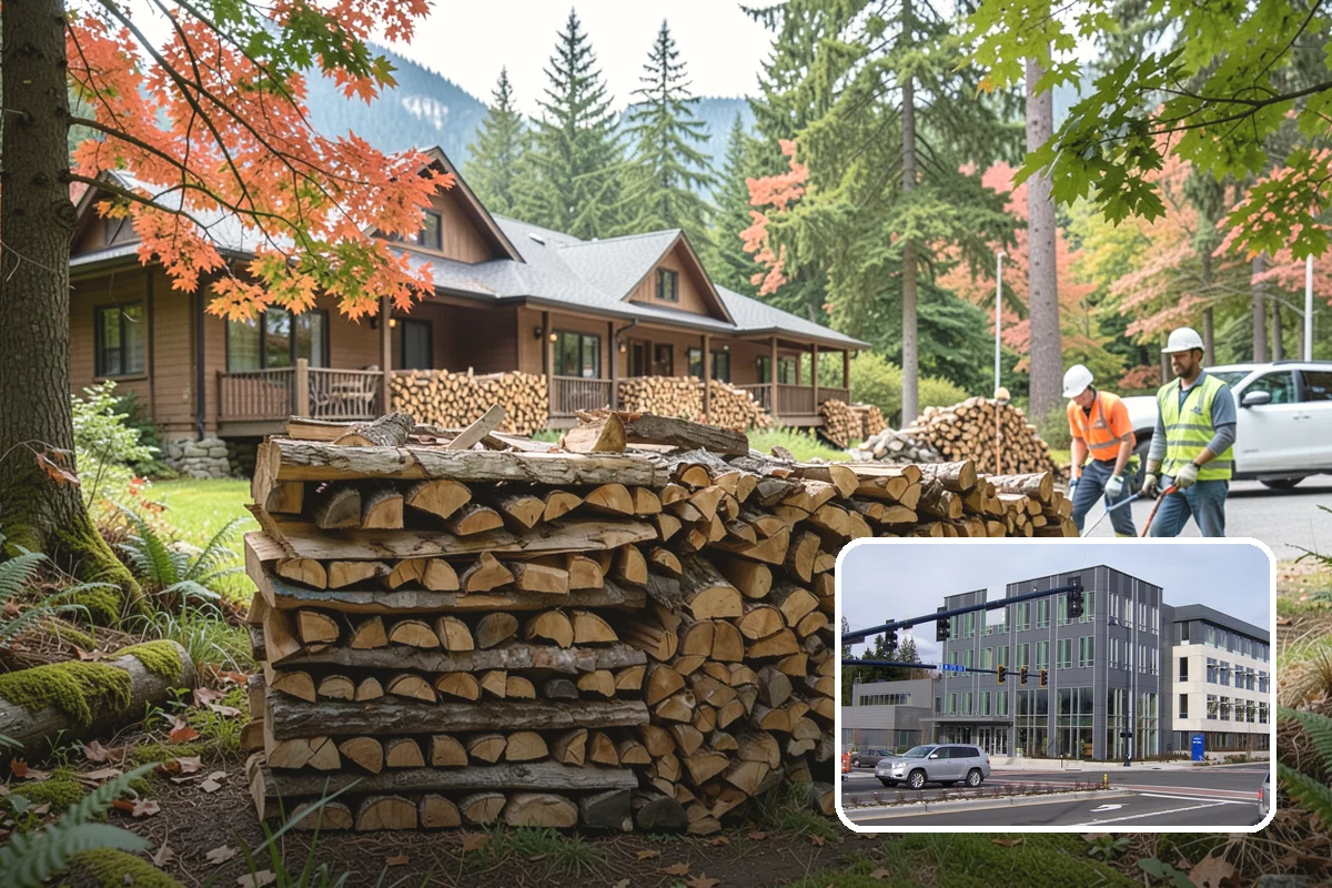 On-Site Firewood Milling in Shoreline, King County, WA - Handles large log volumes efficiently
