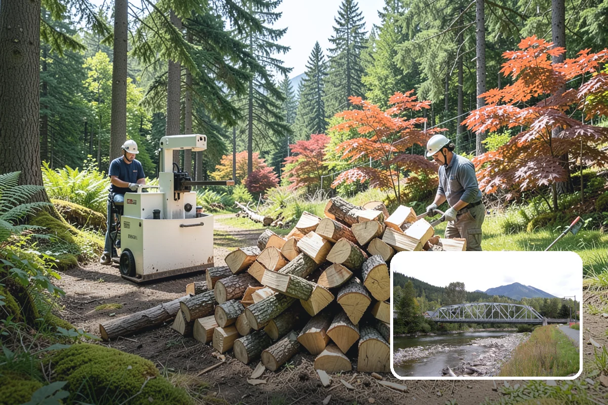 On-Site Firewood Milling in Skykomish, King County, WA - Handles large log volumes efficiently