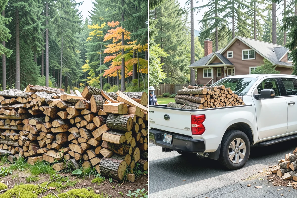 On-Site Firewood Milling in Skykomish, King County, WA - We evaluate your log pile and site access