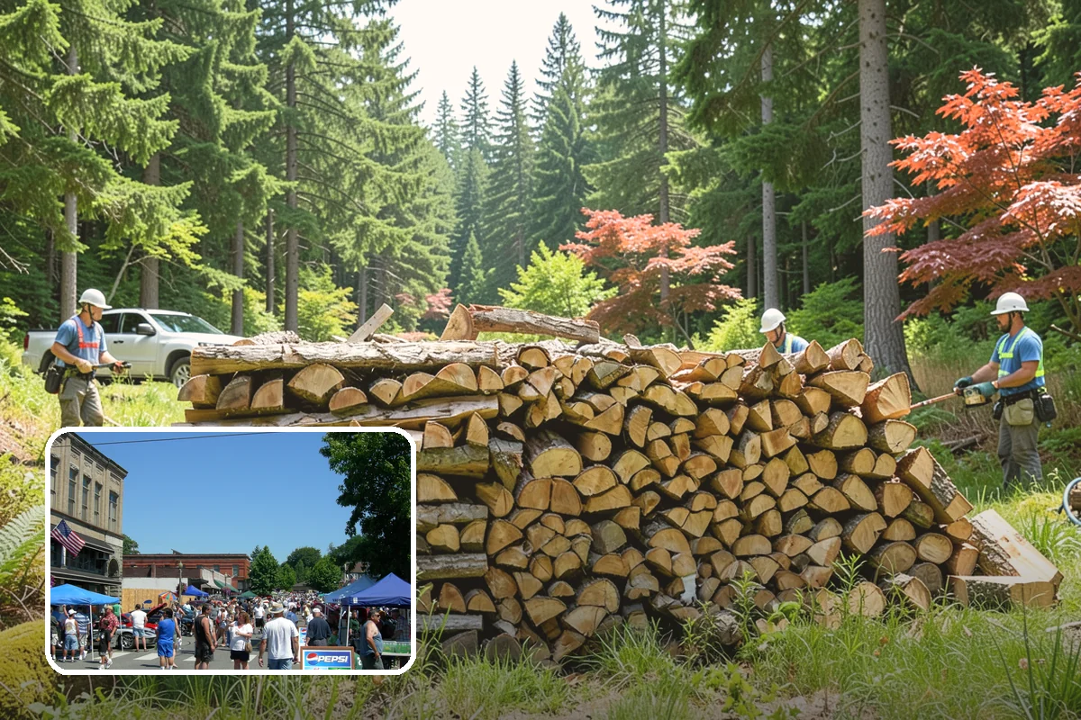 On-Site Firewood Milling in Snohomish, Snohomish County, WA - Handles large log volumes efficiently