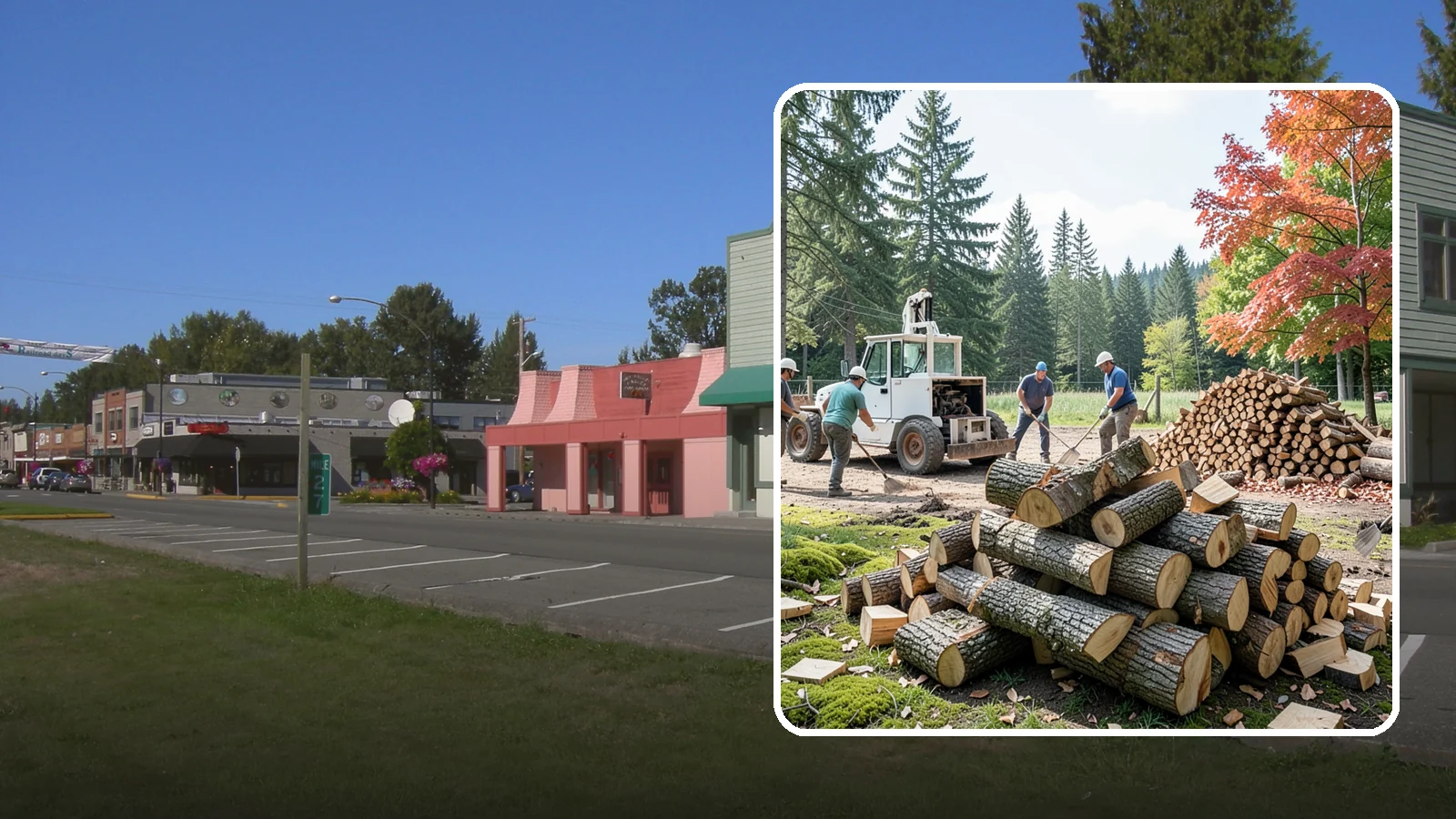 On-Site Firewood Milling in Snoqualmie, King County, WA - We bring firewood processing equipment to your property to mill logs into finished firewood.
