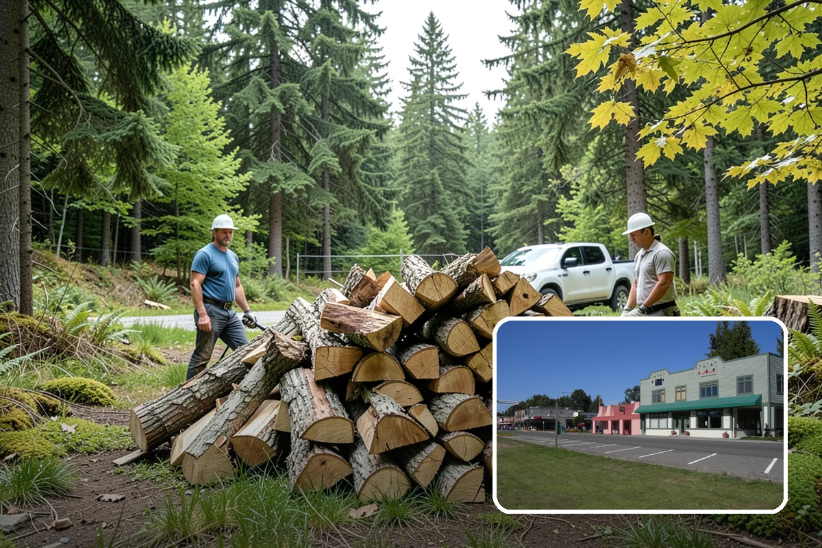 On-Site Firewood Milling in Snoqualmie, King County, WA - Handles large log volumes efficiently