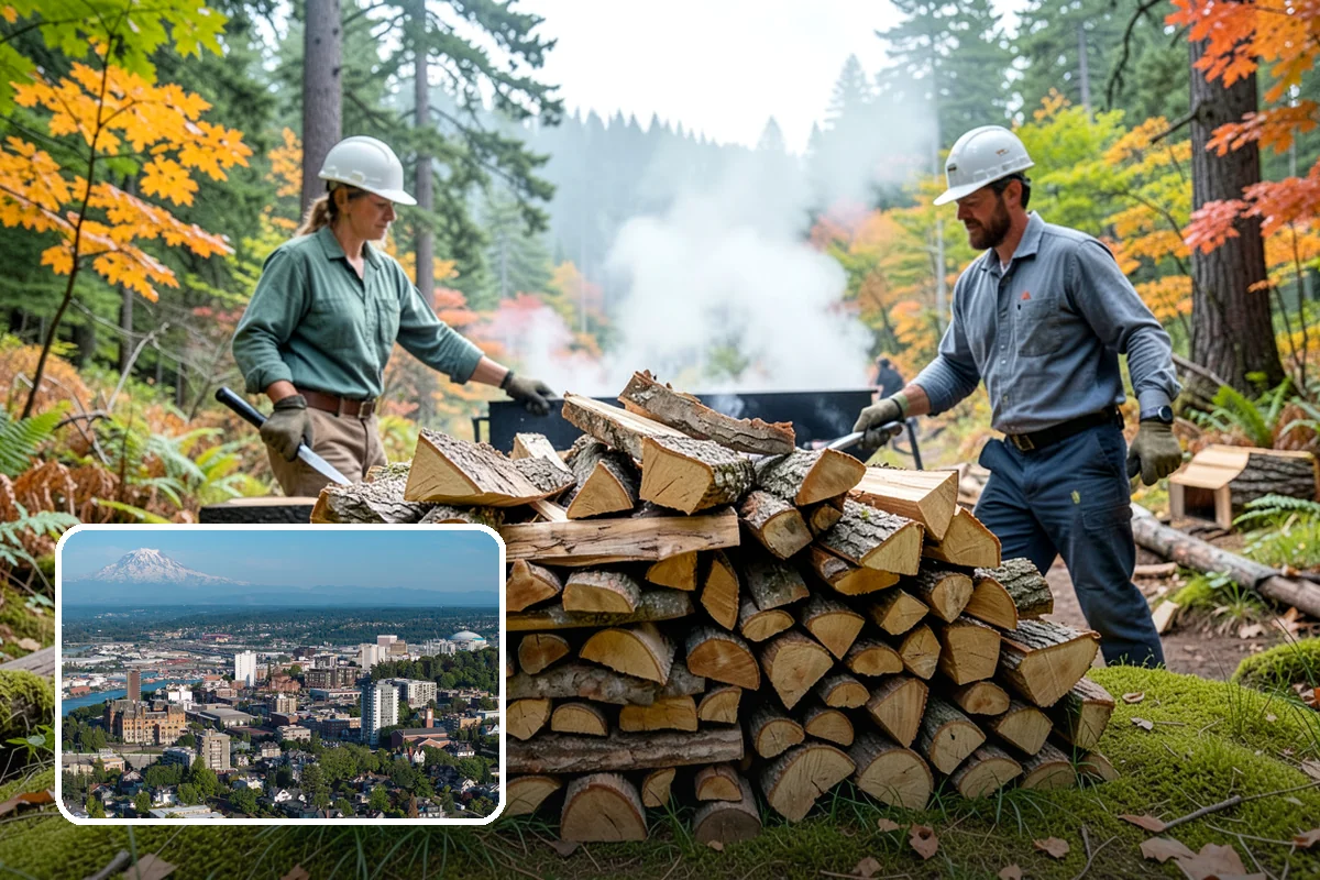 On-Site Firewood Milling in Tacoma, Pierce County, WA - Handles large log volumes efficiently