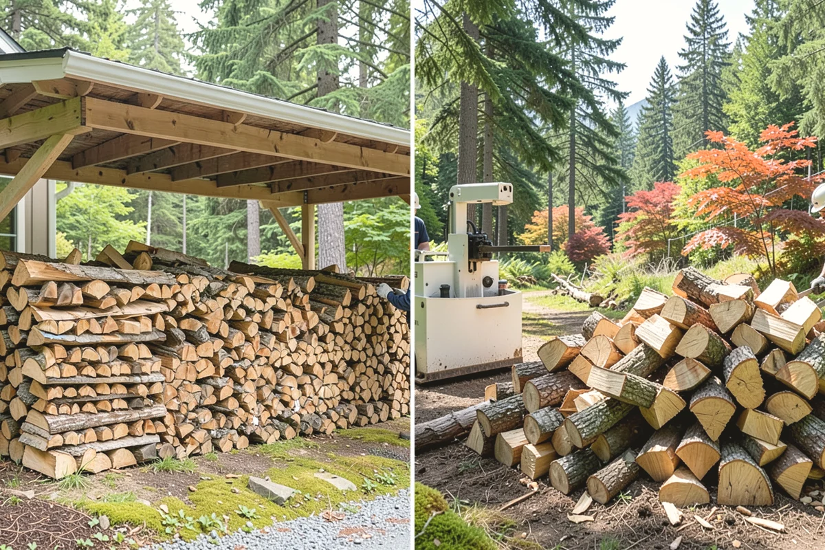 On-Site Firewood Milling in Tacoma, Pierce County, WA - We evaluate your log pile and site access