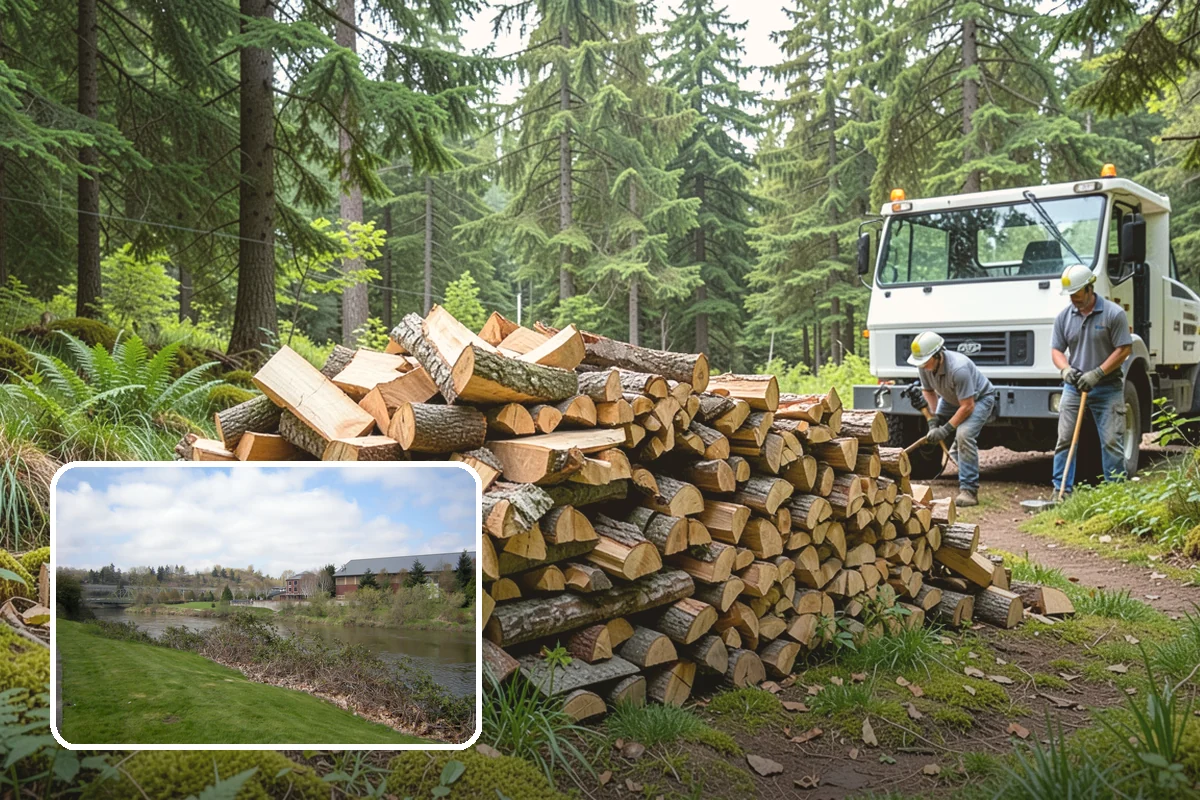 On-Site Firewood Milling in Tukwila, King County, WA - Handles large log volumes efficiently