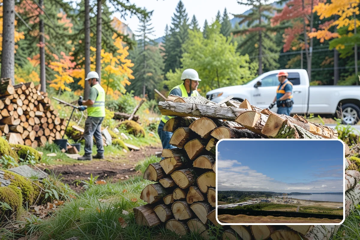 On-Site Firewood Milling in University Place, Pierce County, WA - Handles large log volumes efficiently