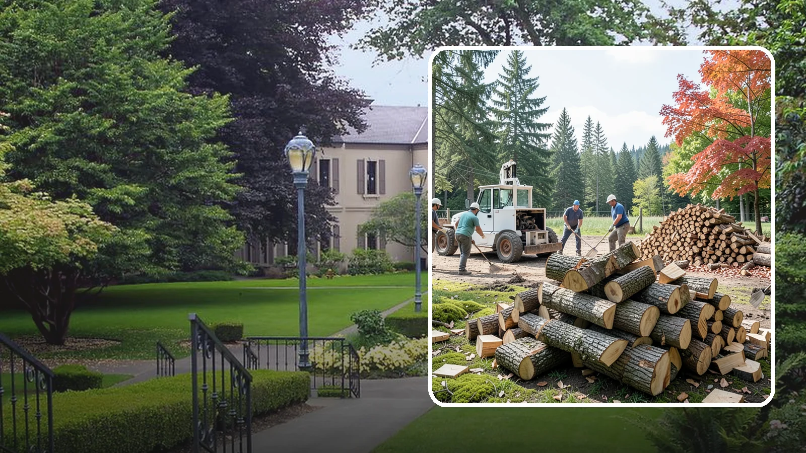 On-Site Firewood Milling in Woodinville, King County, WA - We bring firewood processing equipment to your property to mill logs into finished firewood.