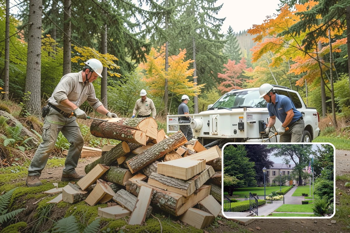 On-Site Firewood Milling in Woodinville, King County, WA - Handles large log volumes efficiently