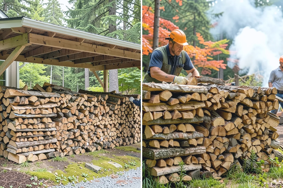 On-Site Firewood Milling in Woodinville, King County, WA - We evaluate your log pile and site access
