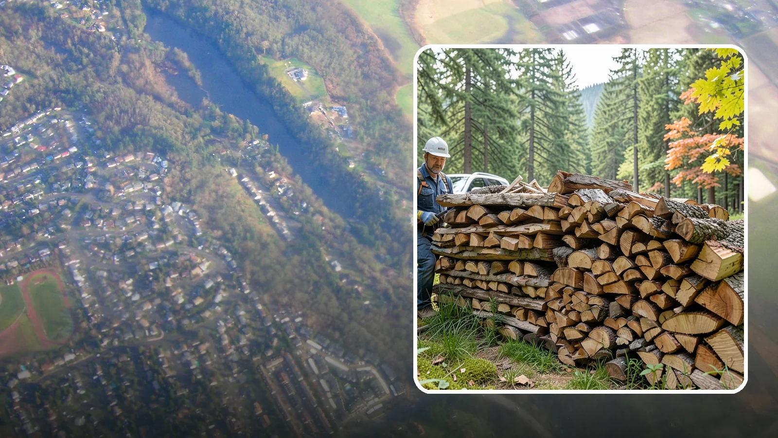 Outdoor Fireplace Wood in Algona, King County, WA - Seasoned firewood delivery for outdoor fireplaces, patios, and covered living spaces.