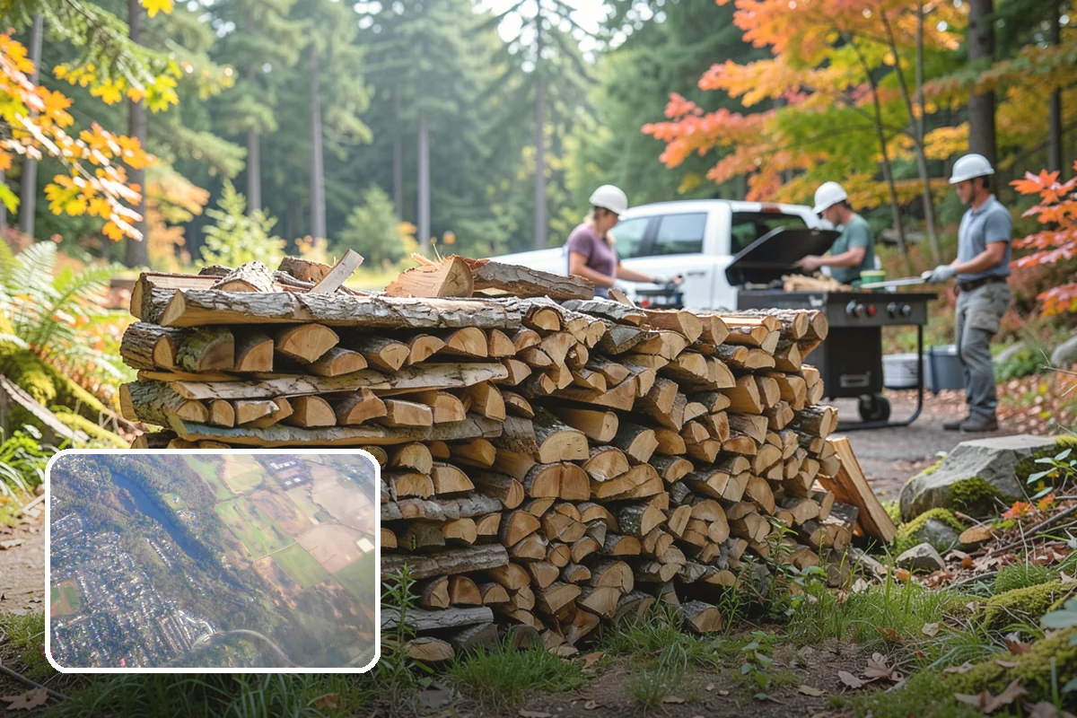 Outdoor Fireplace Wood in Algona, King County, WA - Seasoned for a clean, steady flame
