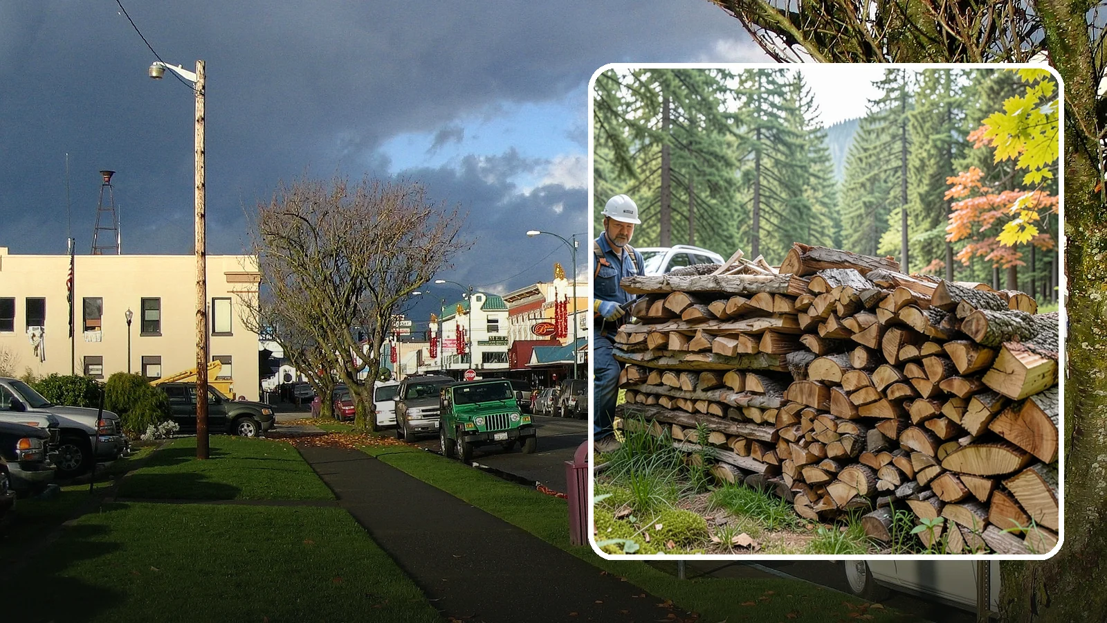 Outdoor Fireplace Wood in Arlington, Snohomish County, WA - Seasoned firewood delivery for outdoor fireplaces, patios, and covered living spaces.
