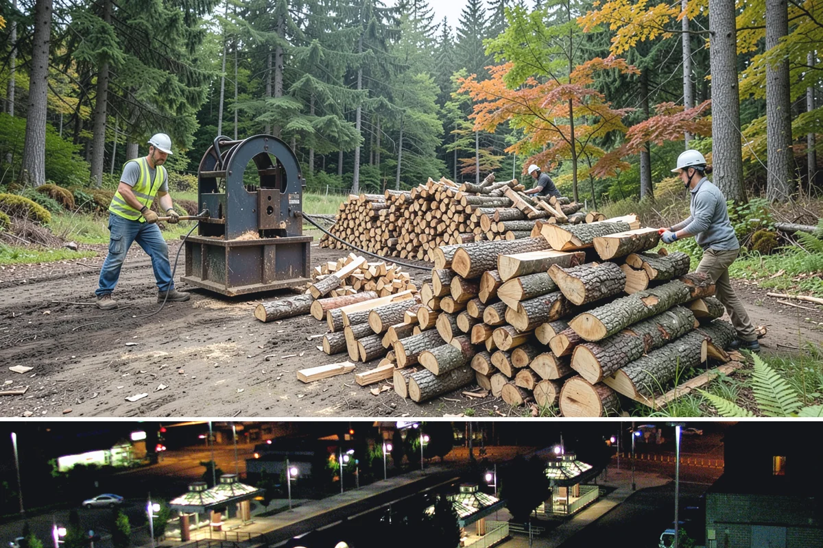 Outdoor Fireplace Wood in Auburn, King County, WA - Outdoor fireplaces get heavy use in spring and fall shoulder seasons, so stock up ahead of those months.