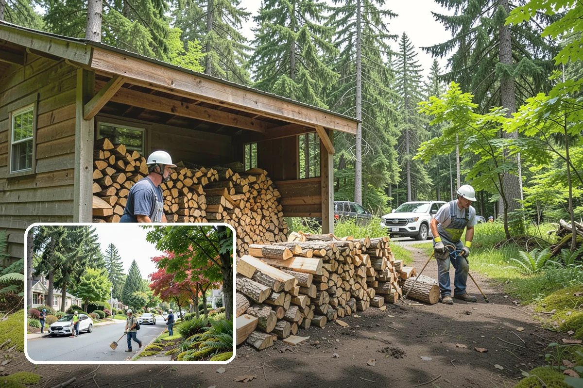 Outdoor Fireplace Wood in Beaux Arts Village, King County, WA - Seasoned for a clean, steady flame