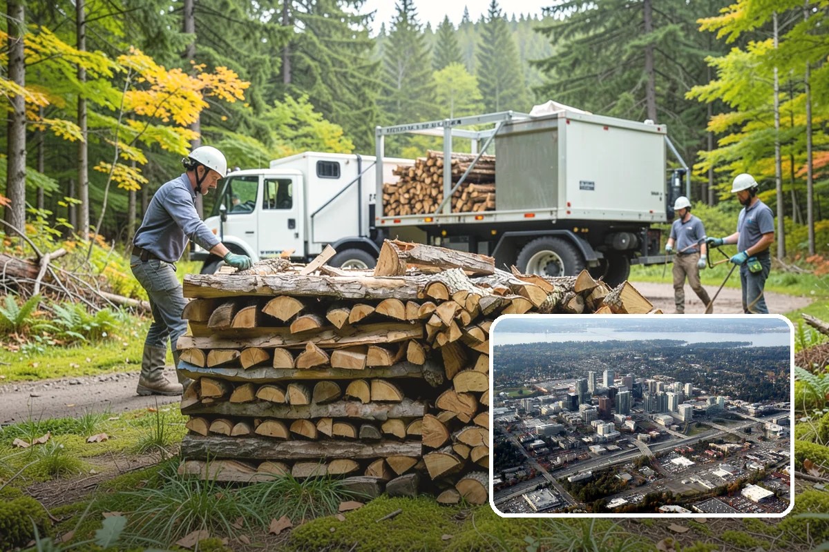 Outdoor Fireplace Wood in Bellevue, King County, WA - Seasoned for a clean, steady flame