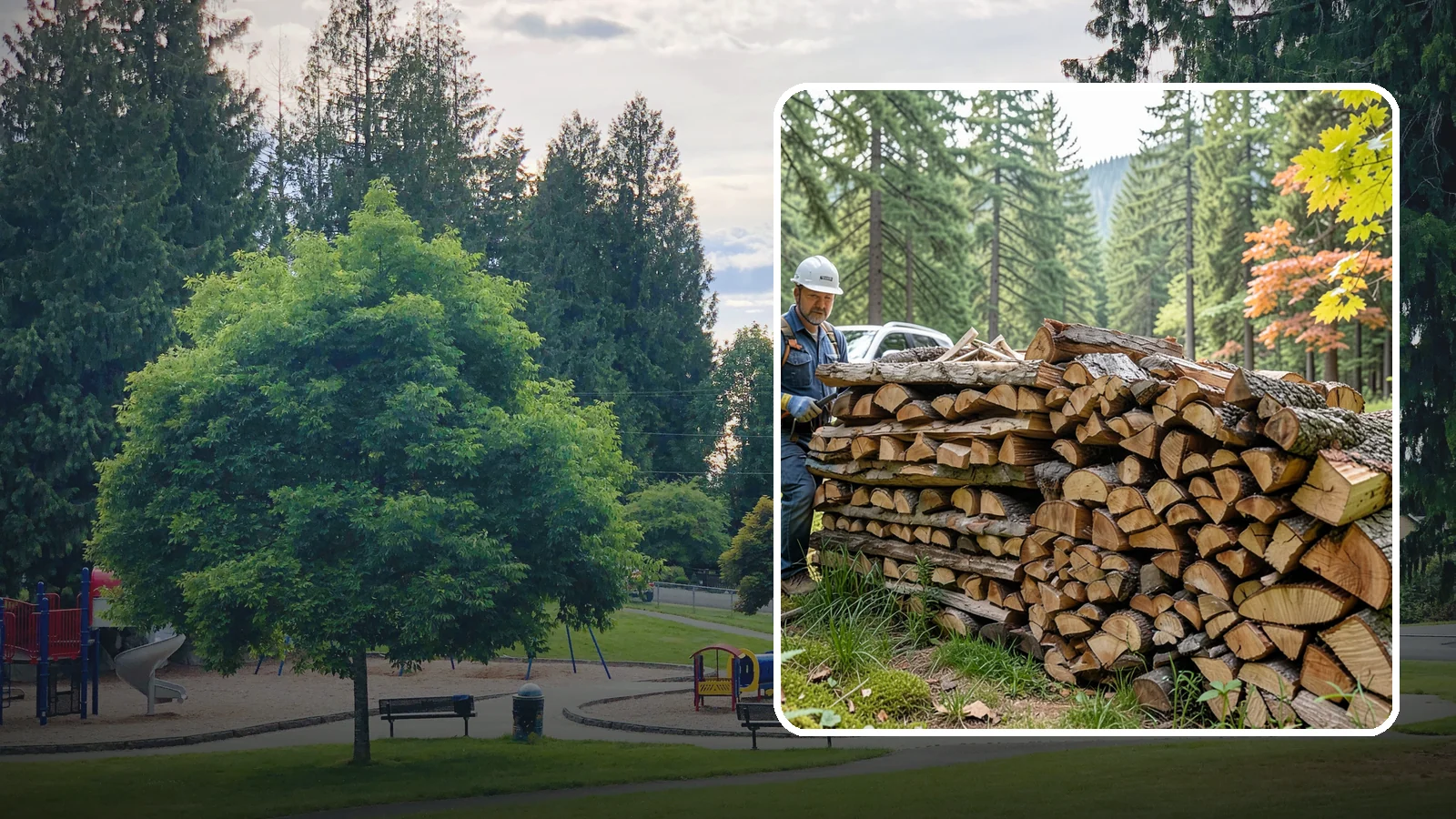 Outdoor Fireplace Wood in Bonney Lake, Pierce County, WA - Seasoned firewood delivery for outdoor fireplaces, patios, and covered living spaces.