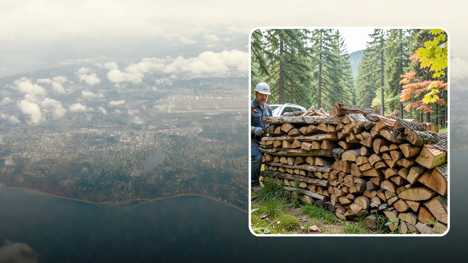 Outdoor Fireplace Wood in Burien, King County, WA - Seasoned firewood delivery for outdoor fireplaces, patios, and covered living spaces.
