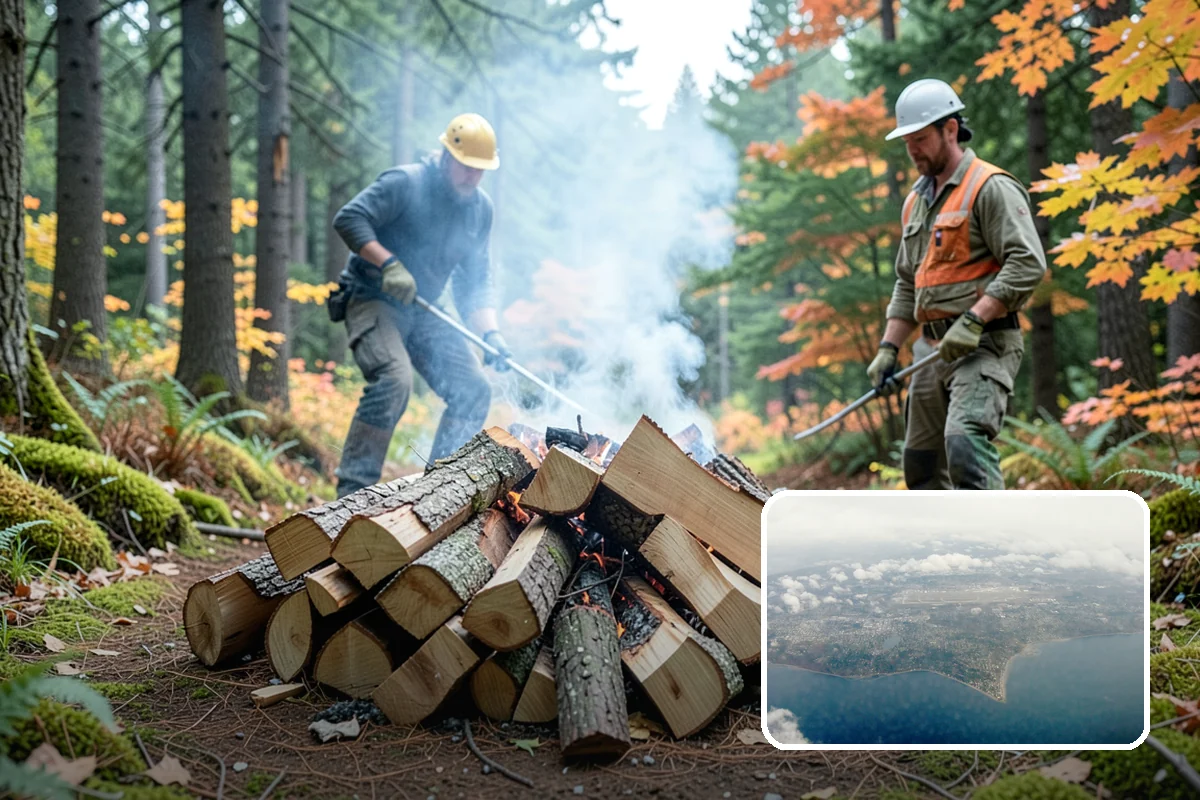 Outdoor Fireplace Wood in Burien, King County, WA - Seasoned for a clean, steady flame
