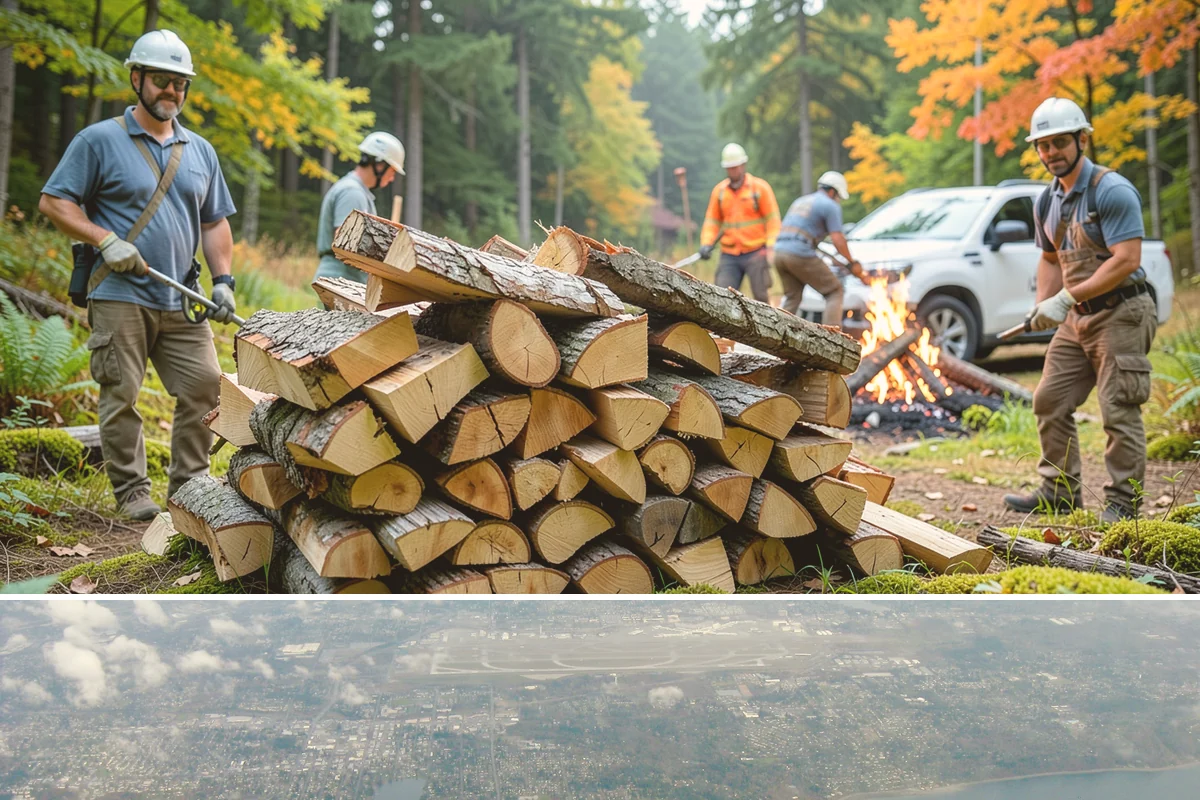 Outdoor Fireplace Wood in Burien, King County, WA - Outdoor fireplaces get heavy use in spring and fall shoulder seasons, so stock up ahead of those months.