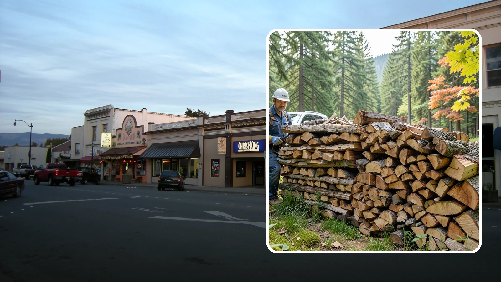 Outdoor Fireplace Wood in Burlington, Skagit County, WA - Seasoned firewood delivery for outdoor fireplaces, patios, and covered living spaces.