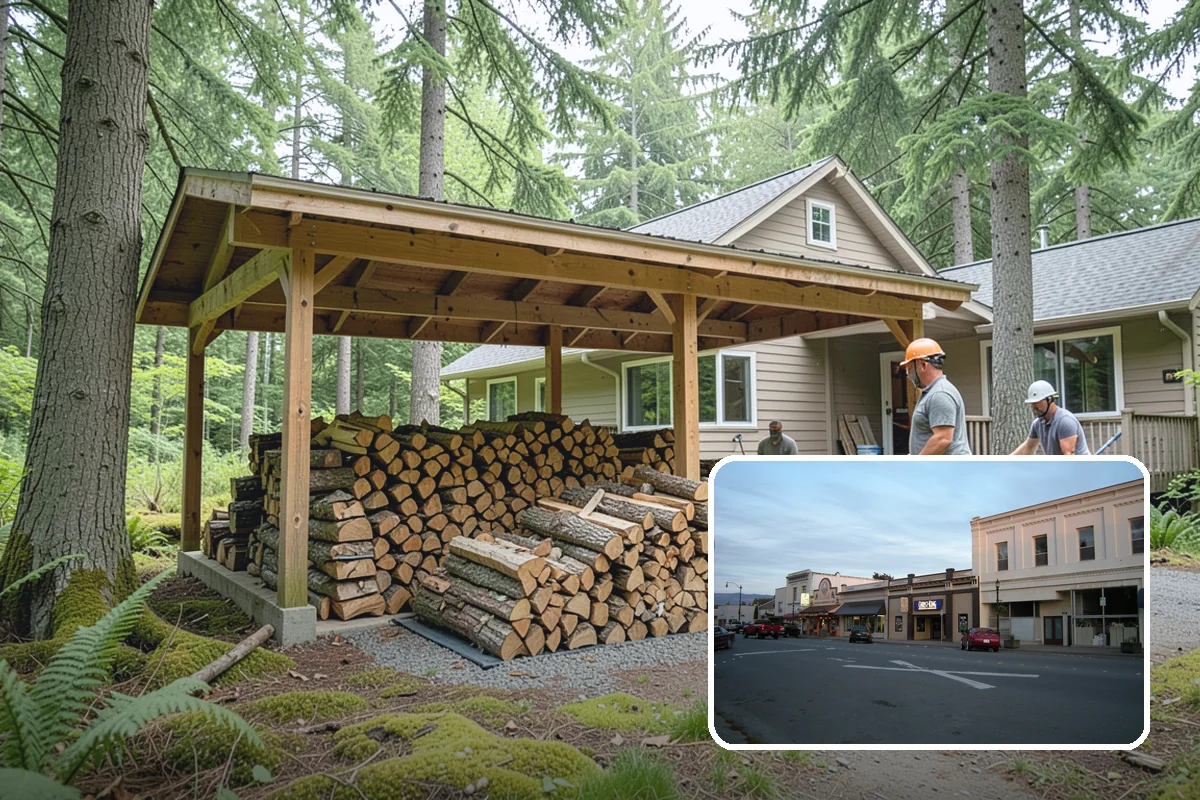 Outdoor Fireplace Wood in Burlington, Skagit County, WA - Seasoned for a clean, steady flame