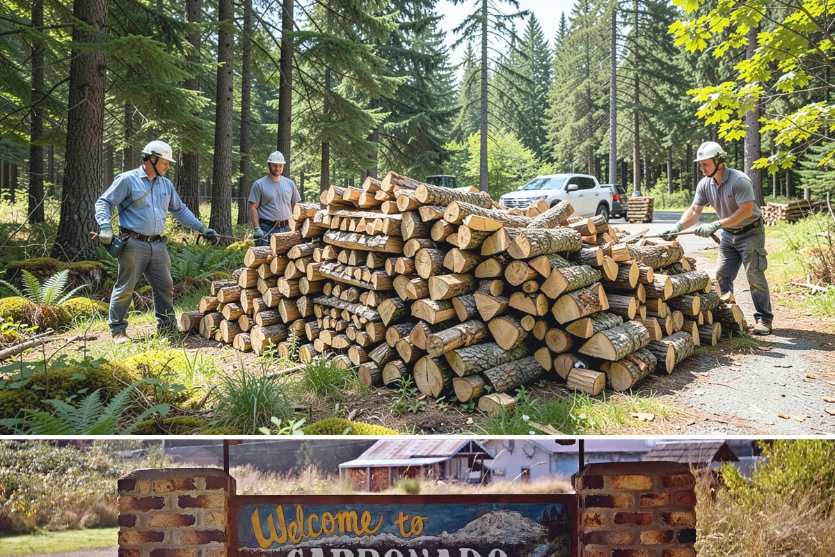 Outdoor Fireplace Wood in Carbonado, Pierce County, WA - Outdoor fireplaces get heavy use in spring and fall shoulder seasons, so stock up ahead of those months.