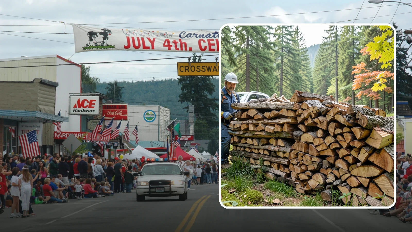 Outdoor Fireplace Wood in Carnation, King County, WA - Seasoned firewood delivery for outdoor fireplaces, patios, and covered living spaces.