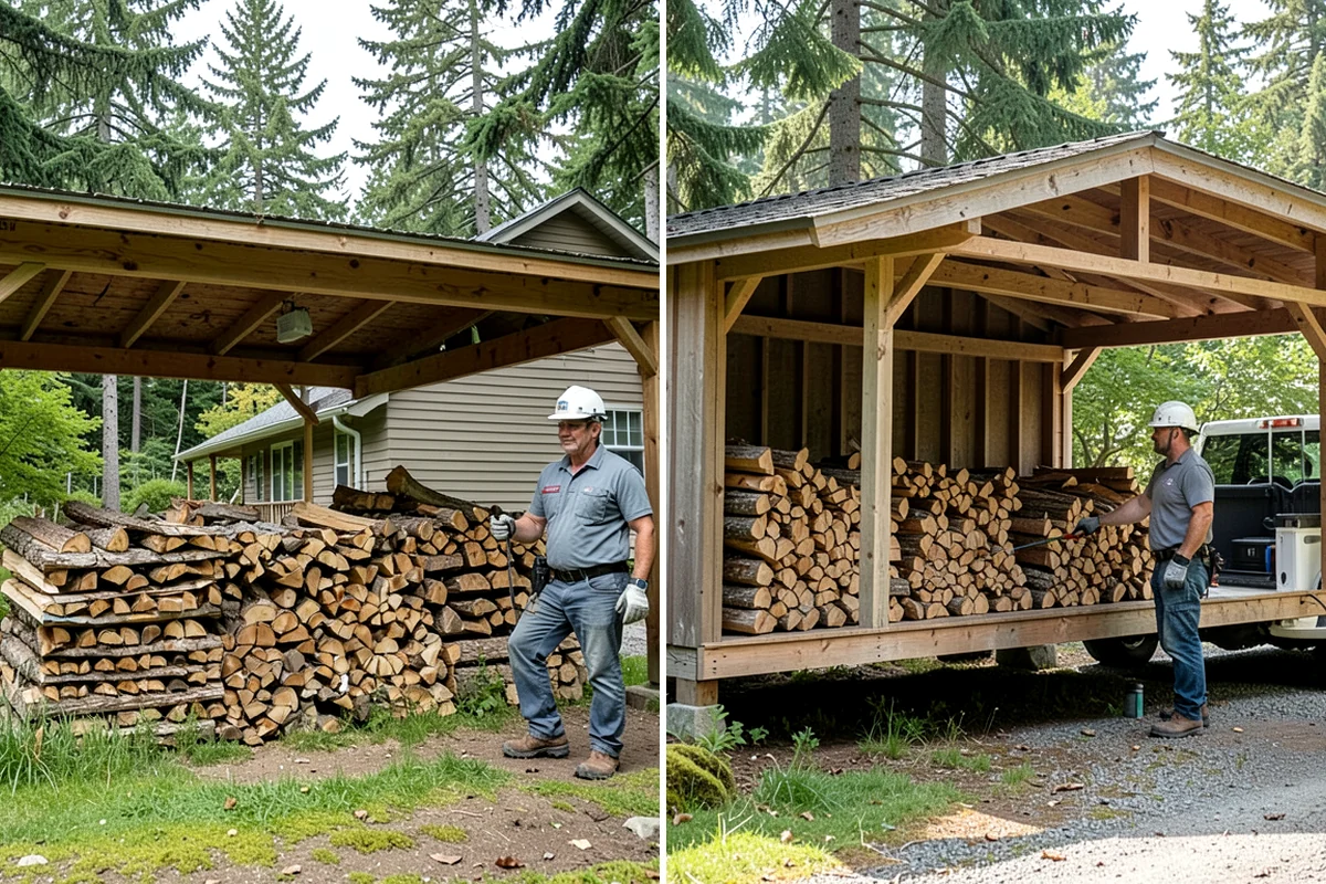 Outdoor Fireplace Wood in Clyde Hill, King County, WA - Tell us about your fireplace and access