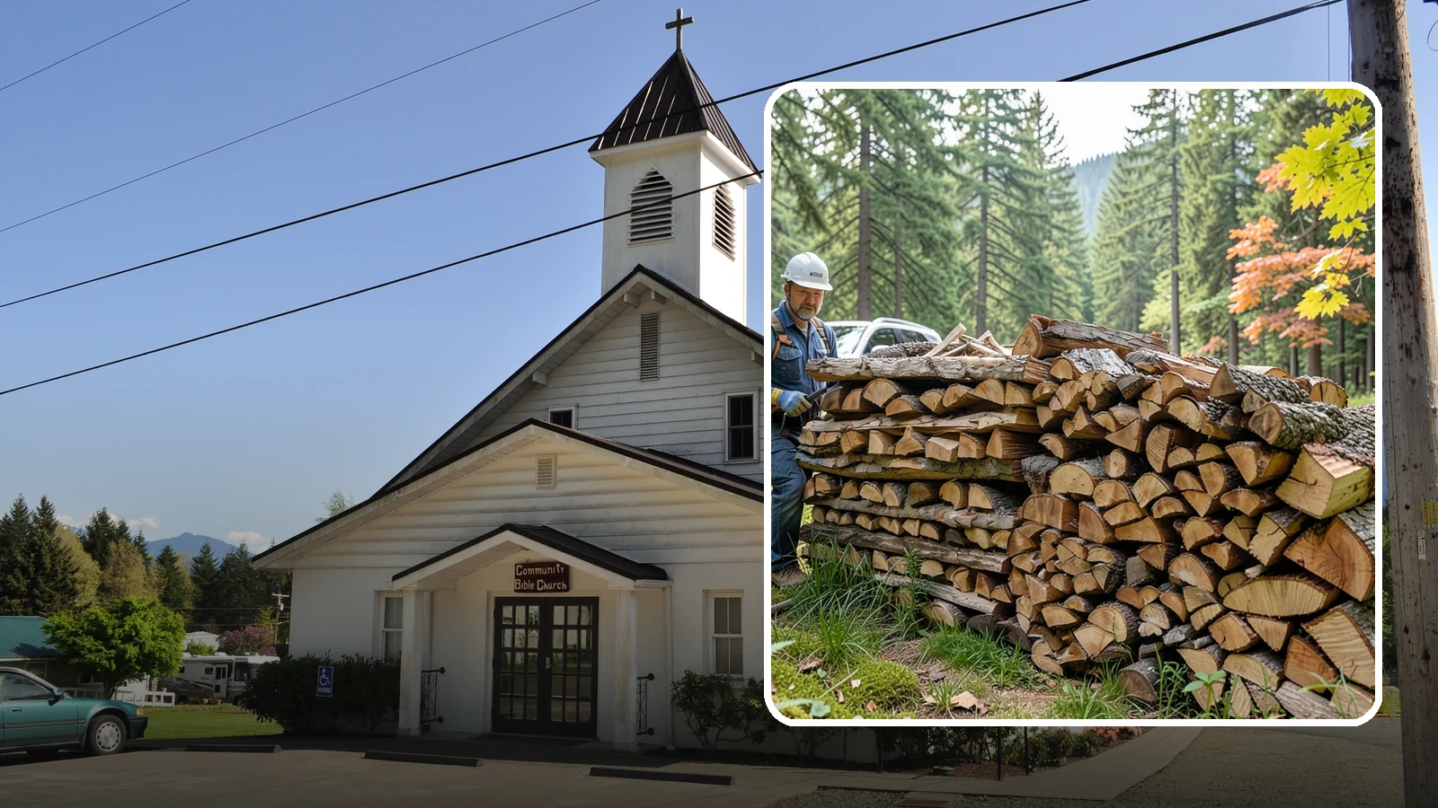 Outdoor Fireplace Wood in Concrete, Skagit County, WA - Seasoned firewood delivery for outdoor fireplaces, patios, and covered living spaces.