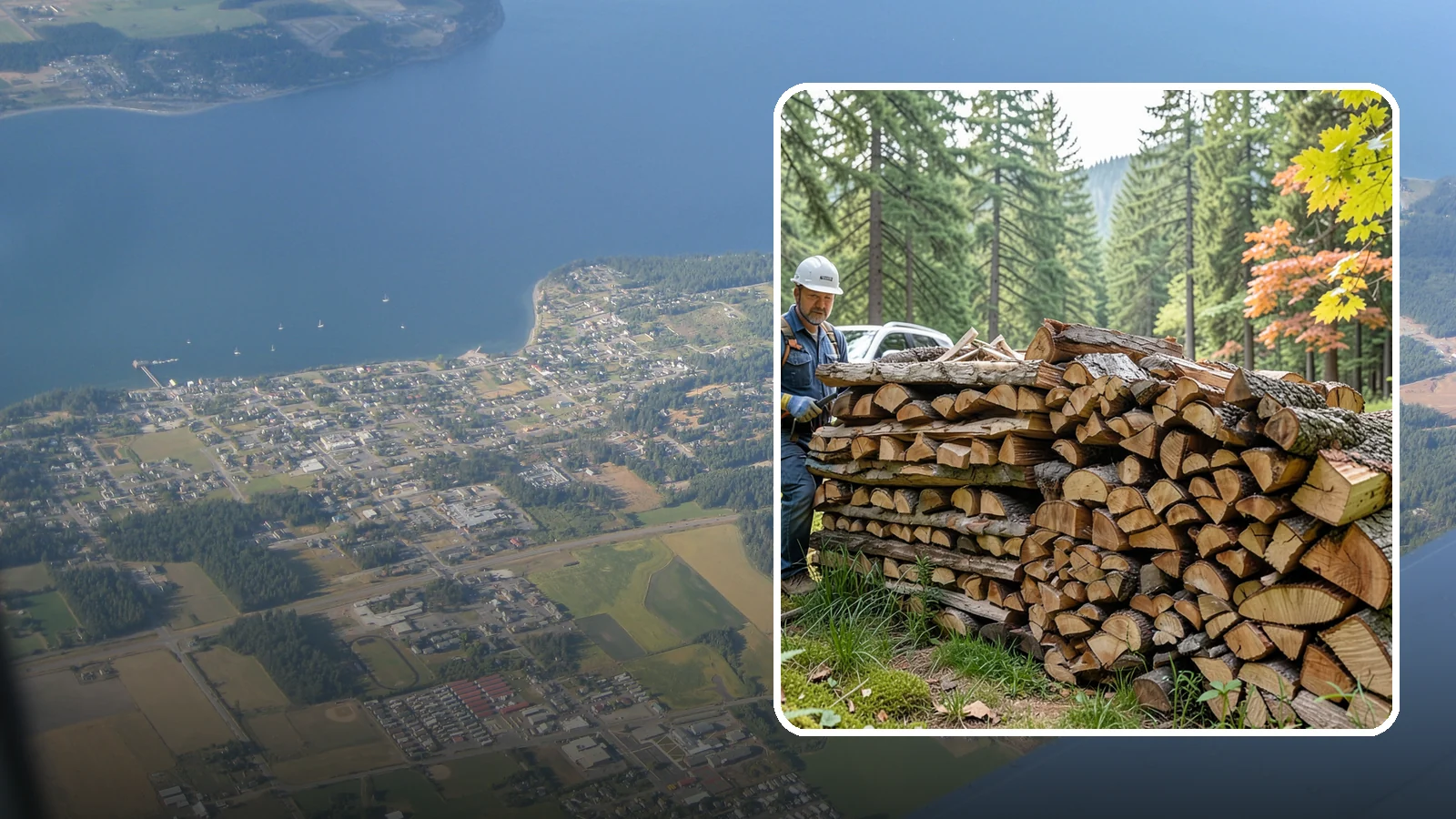 Outdoor Fireplace Wood in Coupeville, Island County, WA - Seasoned firewood delivery for outdoor fireplaces, patios, and covered living spaces.