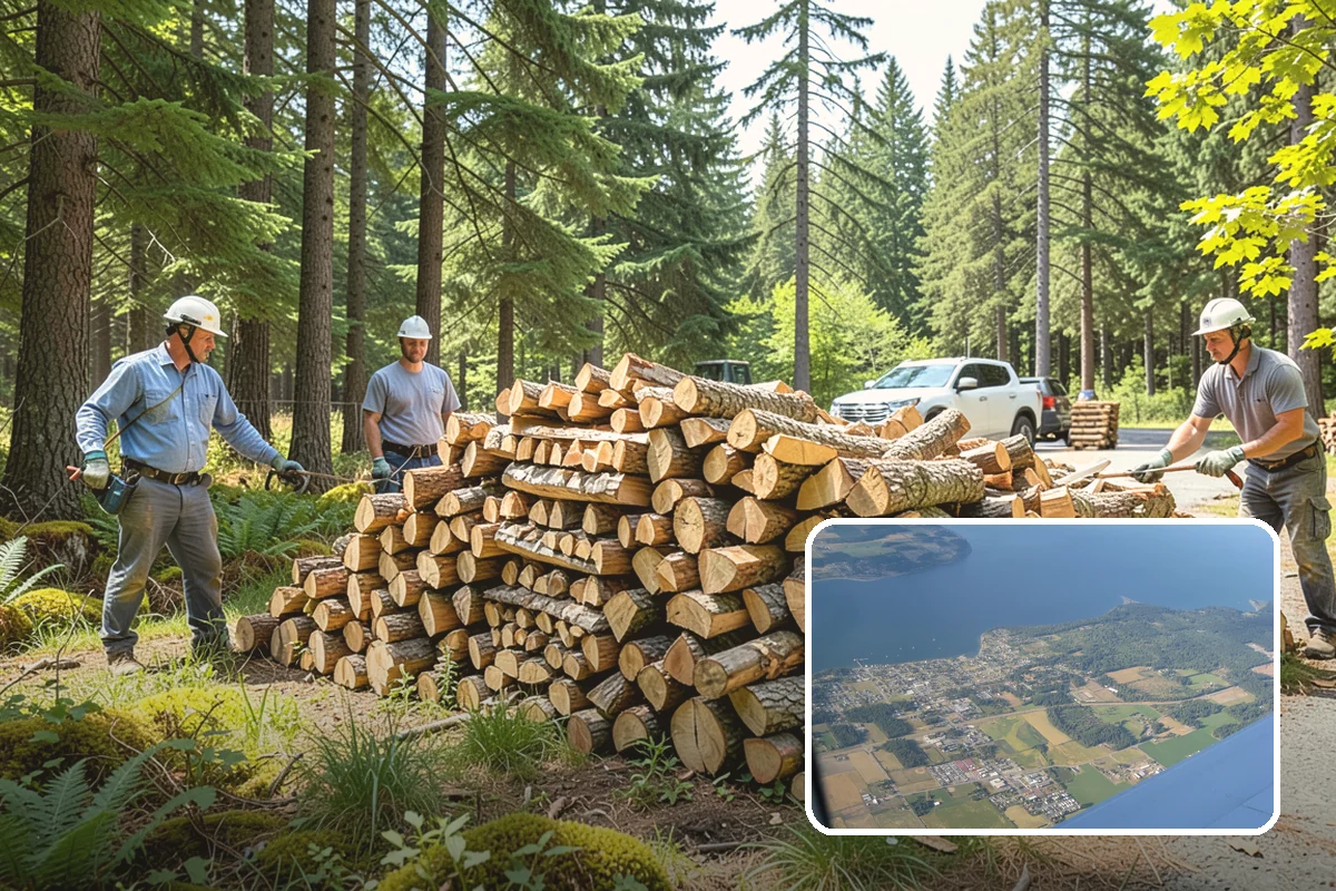 Outdoor Fireplace Wood in Coupeville, Island County, WA - Seasoned for a clean, steady flame