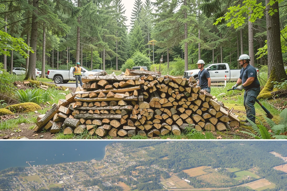 Outdoor Fireplace Wood in Coupeville, Island County, WA - Outdoor fireplaces get heavy use in spring and fall shoulder seasons, so stock up ahead of those months.