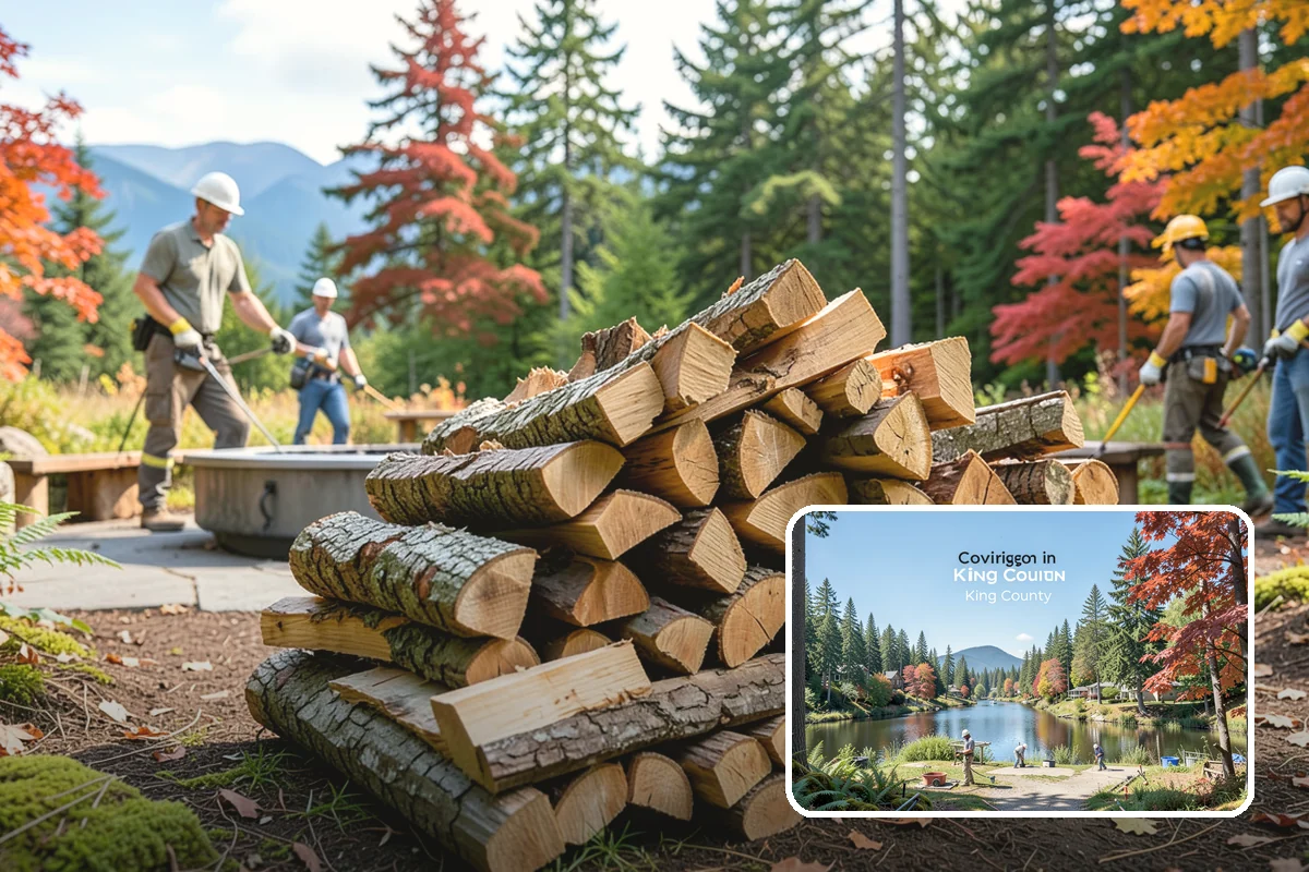 Outdoor Fireplace Wood in Covington, King County, WA - Seasoned for a clean, steady flame
