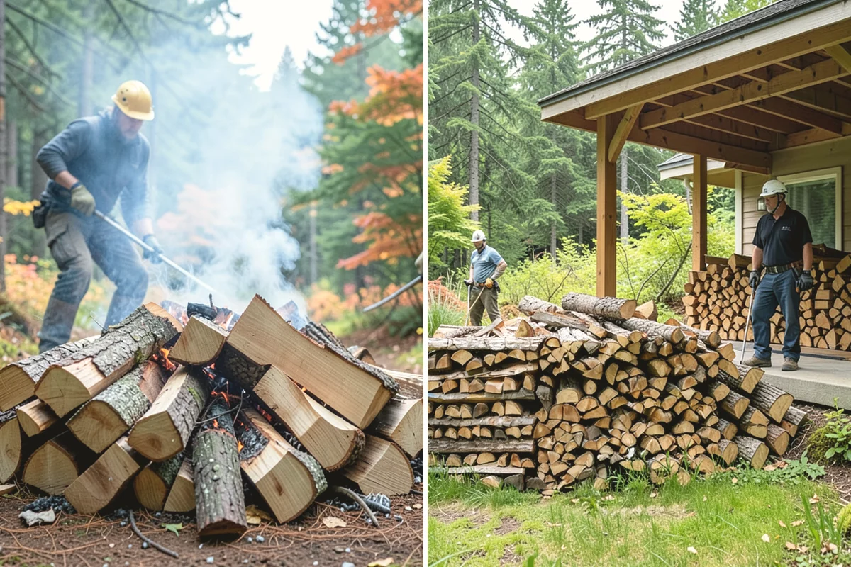Outdoor Fireplace Wood in Covington, King County, WA - Tell us about your fireplace and access