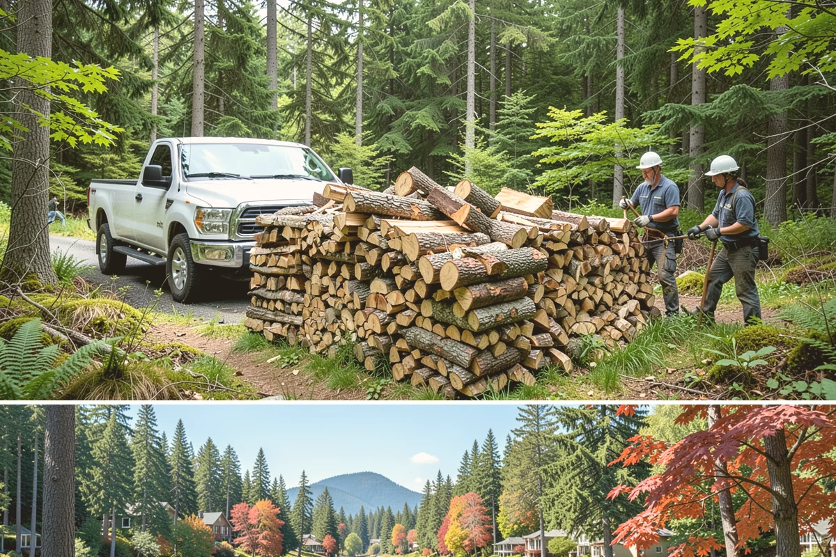 Outdoor Fireplace Wood in Covington, King County, WA - Outdoor fireplaces get heavy use in spring and fall shoulder seasons, so stock up ahead of those months.