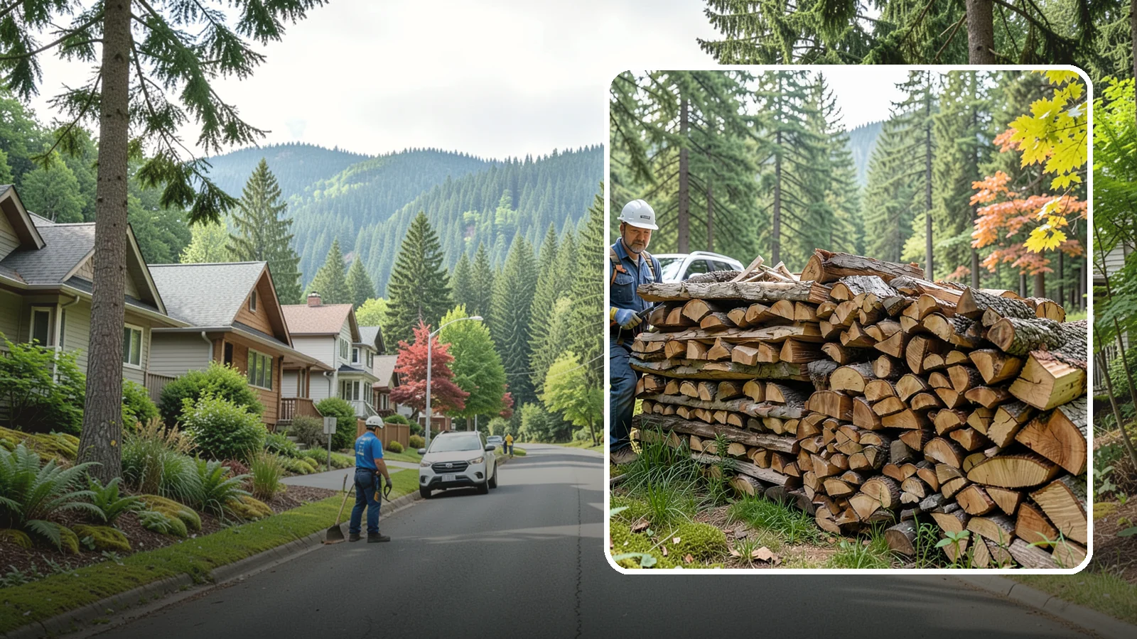 Outdoor Fireplace Wood in Darrington, Snohomish County, WA - Seasoned firewood delivery for outdoor fireplaces, patios, and covered living spaces.