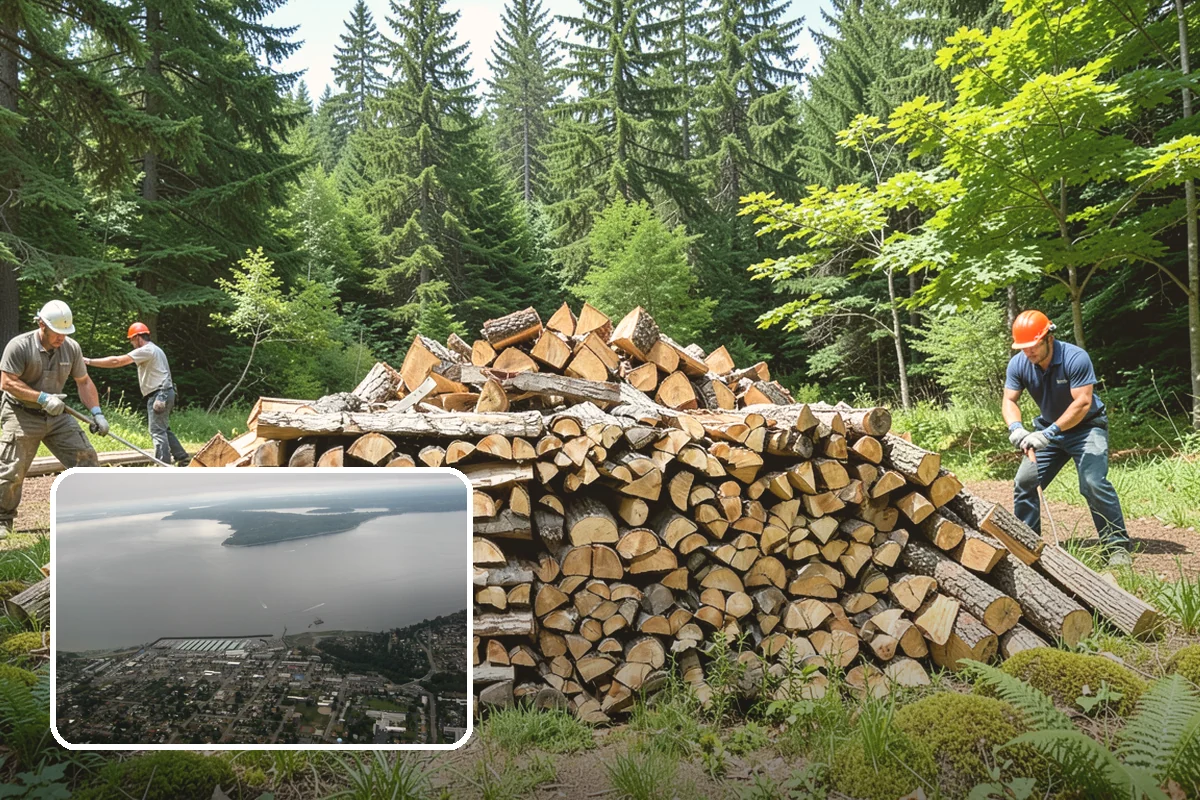 Outdoor Fireplace Wood in Des Moines, King County, WA - Seasoned for a clean, steady flame