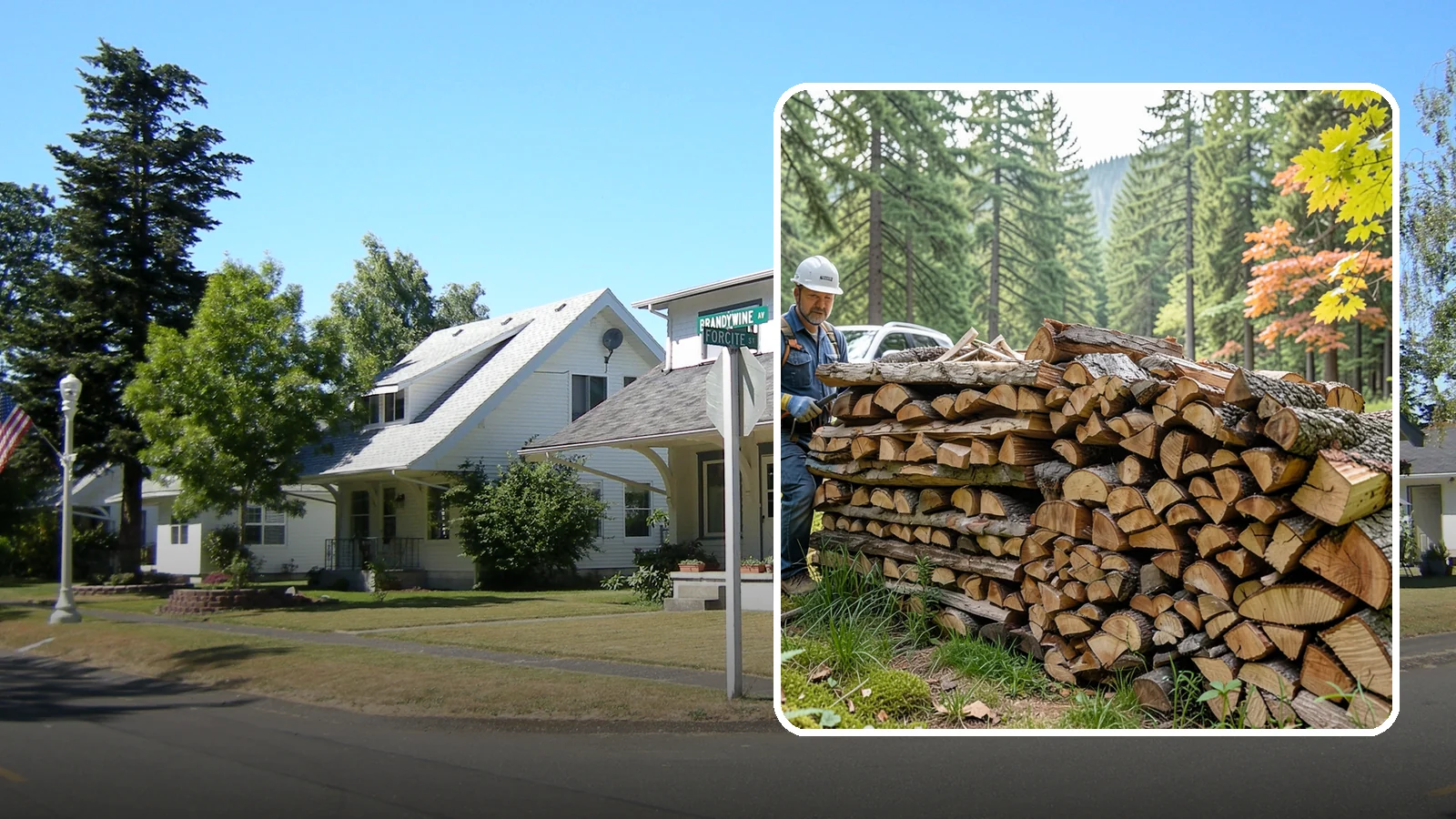 Outdoor Fireplace Wood in DuPont, Pierce County, WA - Seasoned firewood delivery for outdoor fireplaces, patios, and covered living spaces.