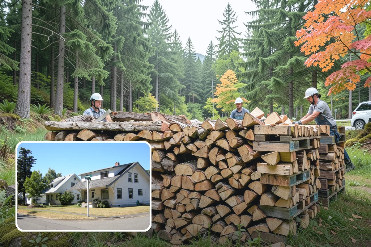 Outdoor Fireplace Wood in DuPont, Pierce County, WA - Seasoned for a clean, steady flame