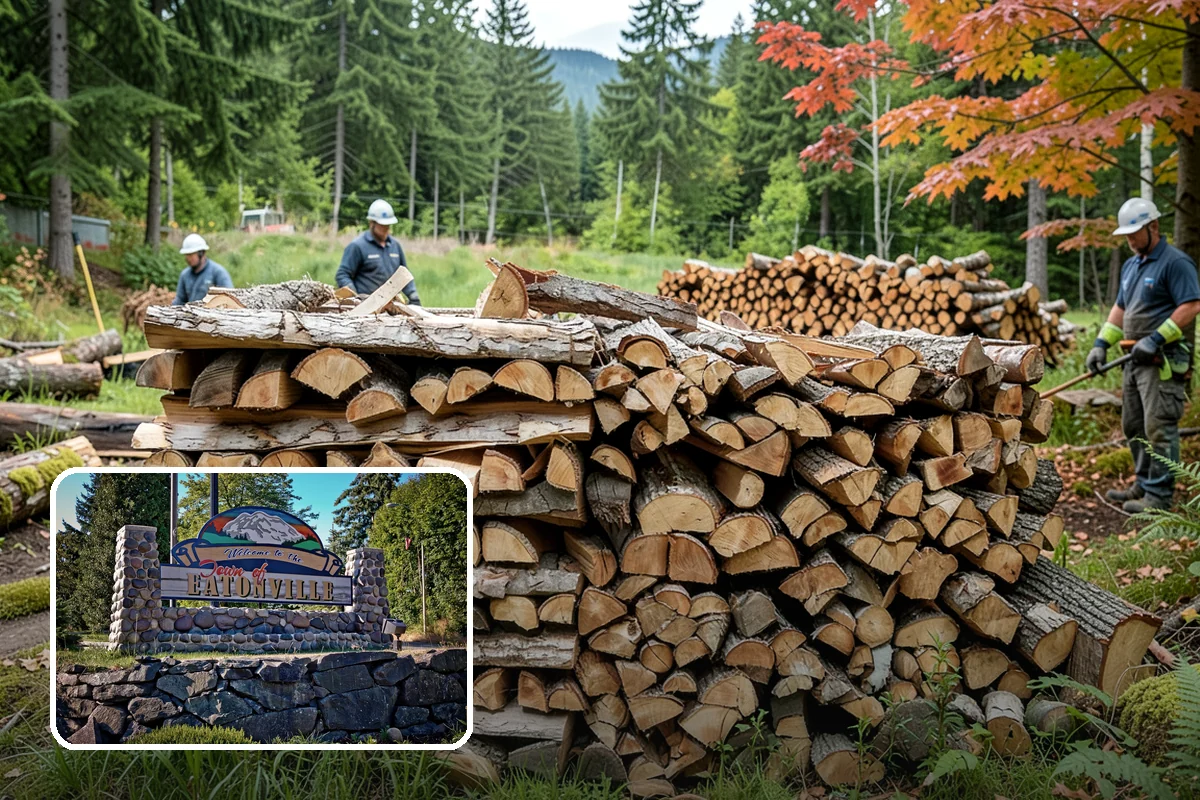 Outdoor Fireplace Wood in Eatonville, Pierce County, WA - Seasoned for a clean, steady flame