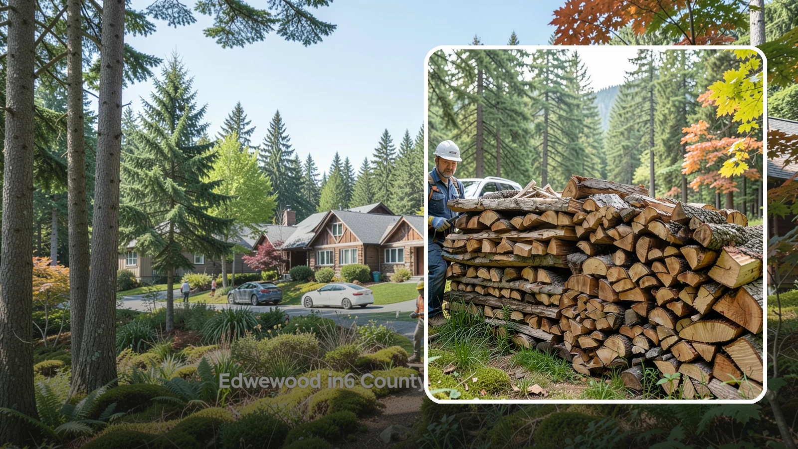 Outdoor Fireplace Wood in Edgewood, WA - Seasoned firewood delivery for outdoor fireplaces, patios, and covered living spaces.