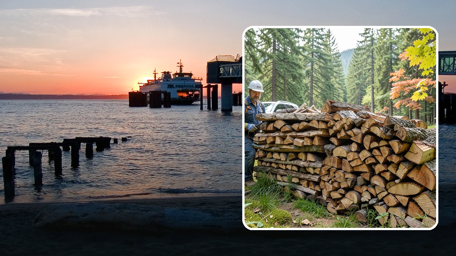 Outdoor Fireplace Wood in Edmonds, Snohomish County, WA - Seasoned firewood delivery for outdoor fireplaces, patios, and covered living spaces.