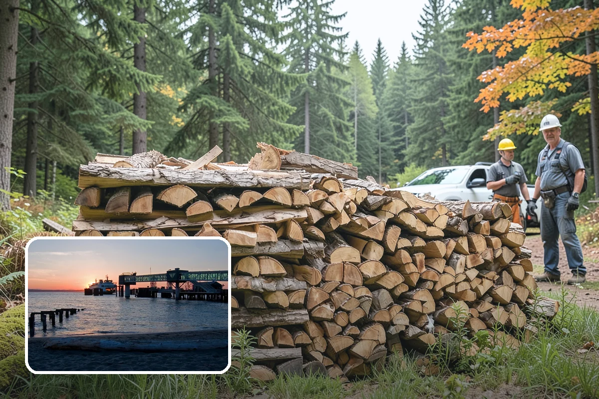 Outdoor Fireplace Wood in Edmonds, Snohomish County, WA - Seasoned for a clean, steady flame