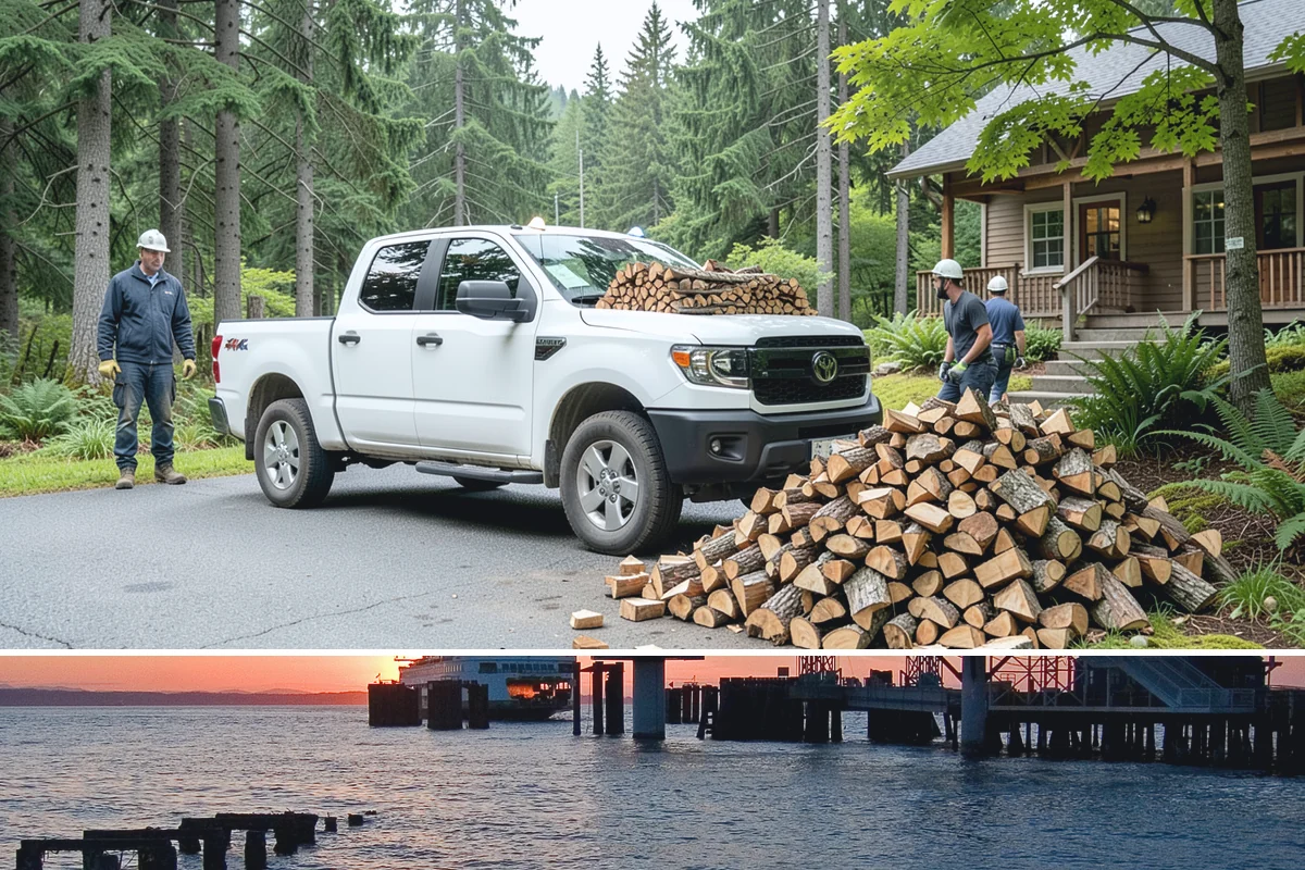 Outdoor Fireplace Wood in Edmonds, Snohomish County, WA - Outdoor fireplaces get heavy use in spring and fall shoulder seasons, so stock up ahead of those months.