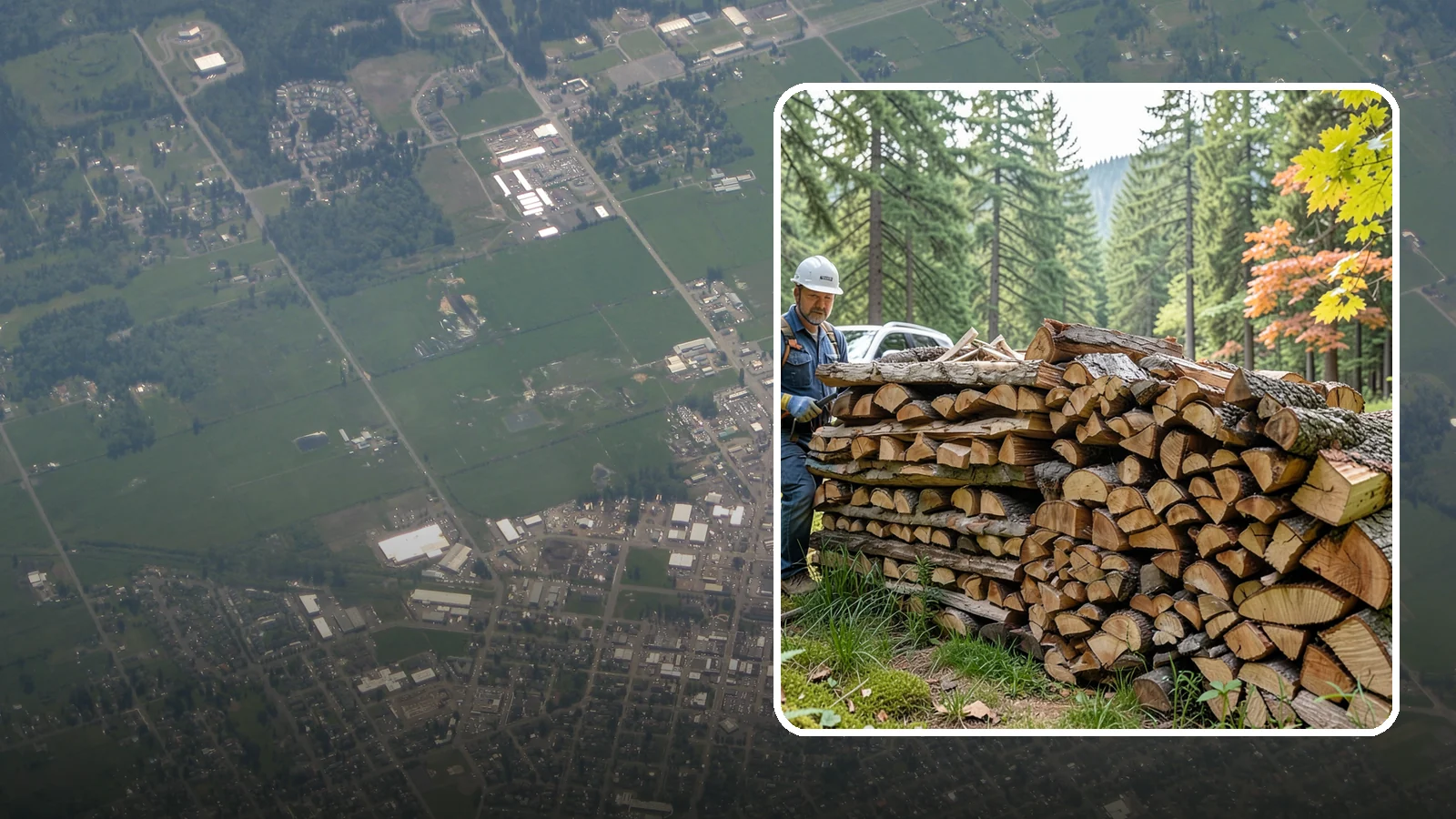 Outdoor Fireplace Wood in Enumclaw, King County, WA - Seasoned firewood delivery for outdoor fireplaces, patios, and covered living spaces.