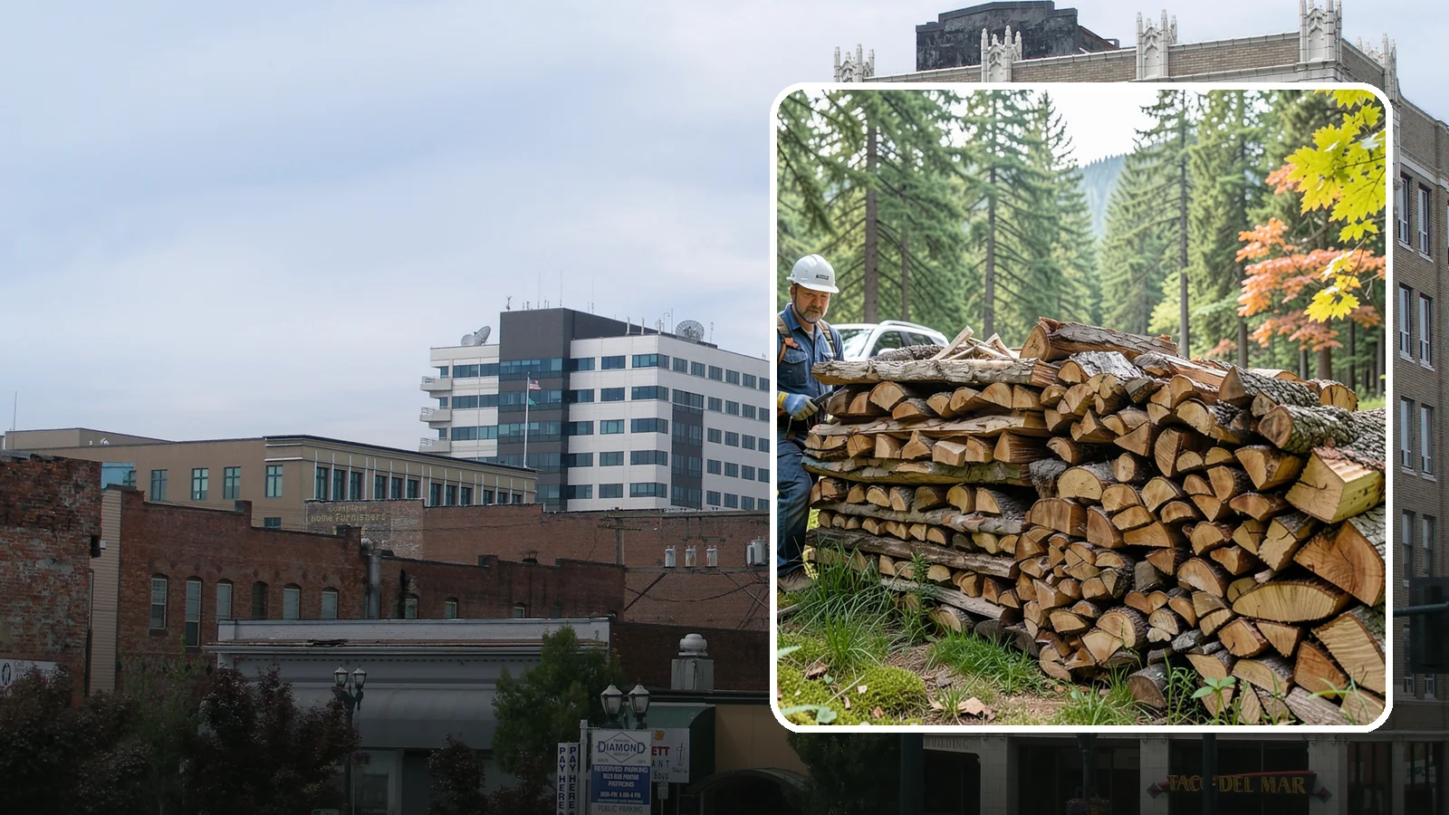 Outdoor Fireplace Wood in Everett, Snohomish County, WA - Seasoned firewood delivery for outdoor fireplaces, patios, and covered living spaces.
