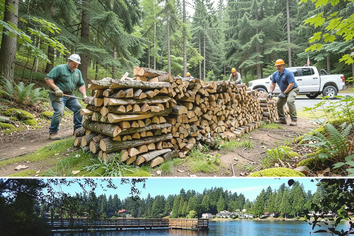 Outdoor Fireplace Wood in Federal Way, King County, WA - Outdoor fireplaces get heavy use in spring and fall shoulder seasons, so stock up ahead of those months.