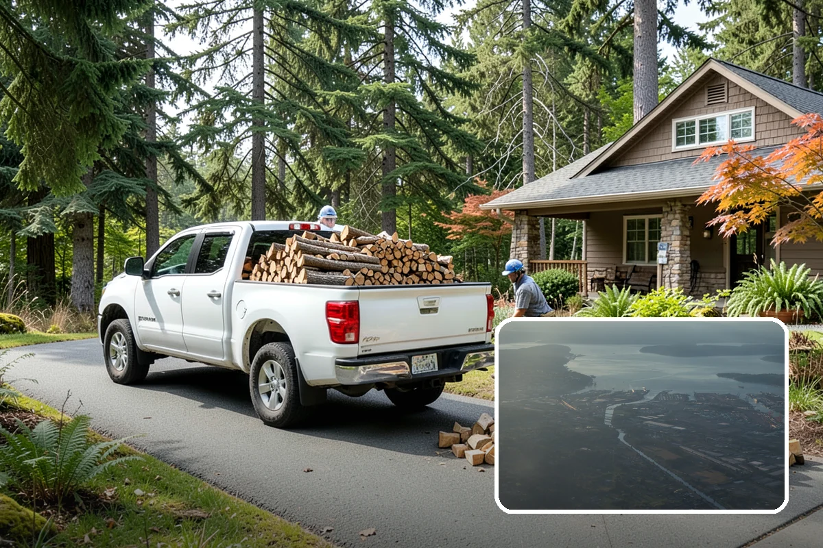 Outdoor Fireplace Wood in Fife, Pierce County, WA - Seasoned for a clean, steady flame