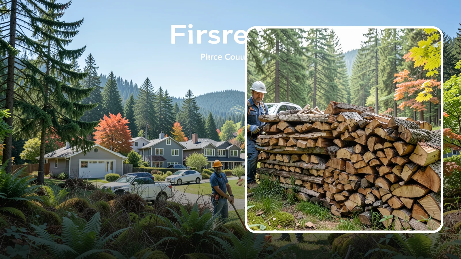 Outdoor Fireplace Wood in Fircrest, Pierce County, WA - Seasoned firewood delivery for outdoor fireplaces, patios, and covered living spaces.