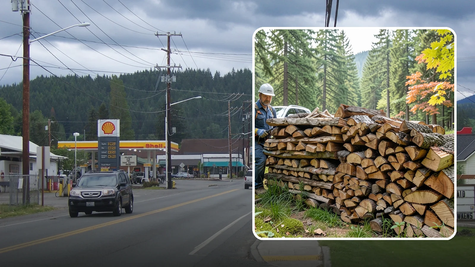 Outdoor Fireplace Wood in Granite Falls, Snohomish County, WA - Seasoned firewood delivery for outdoor fireplaces, patios, and covered living spaces.